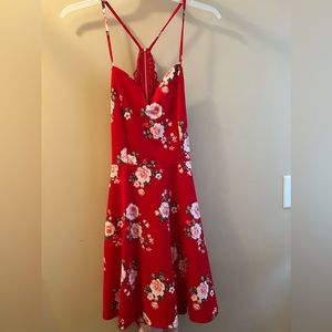 Red Flower Dress